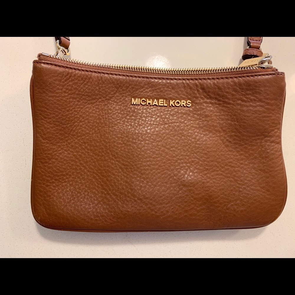 Michael Kors 3 zipper cross body bag